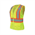 High visibility reflective security custom safety work vest for women
